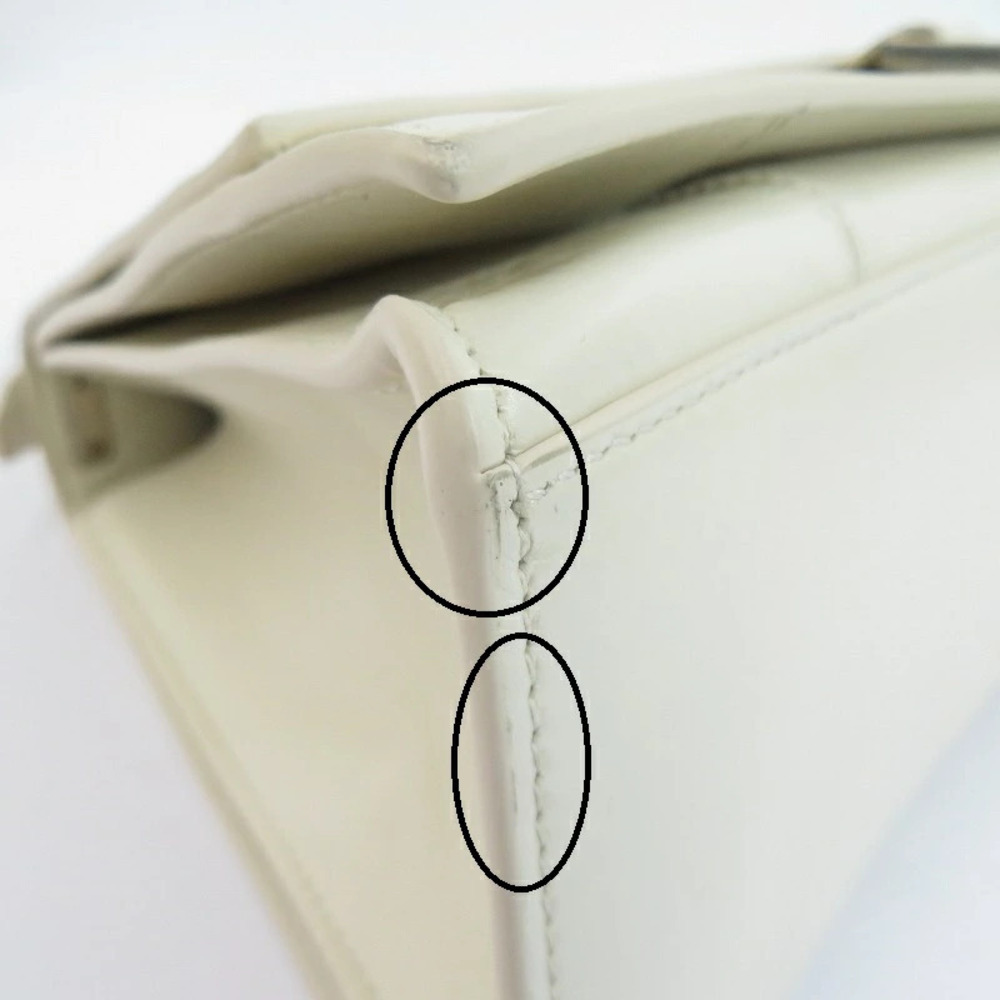BALENCIAGA CRUSH SLING BAG PAPER CALF Shoulder White - Picture 9 of 15